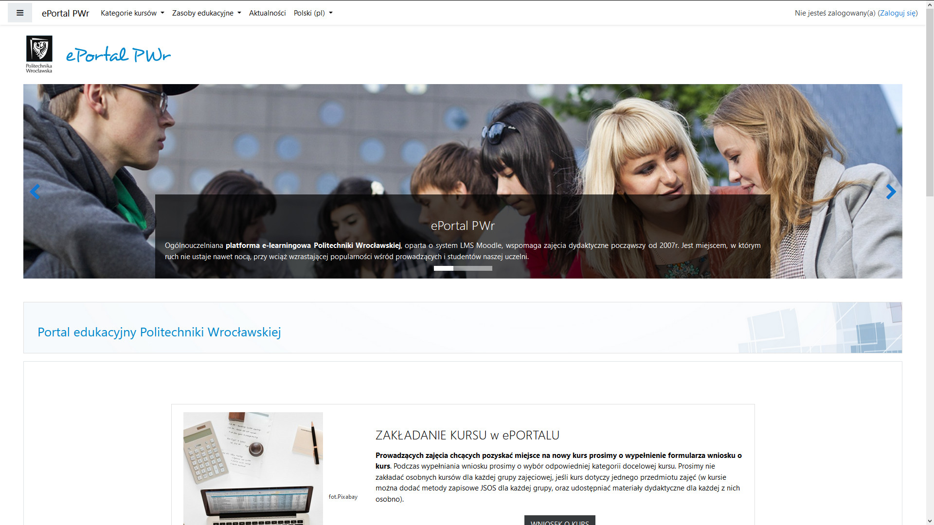 Strona startowa ePortal